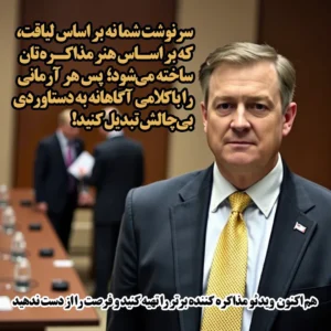 جهت تهیه محصول های مذاکره کننده برتر و تکنیک های مذاکره کننده برتر بر روی تص.یر کلیک نمائید
